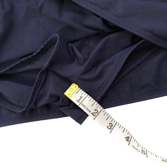 Athleta Tidal Swim Skirt Navy Blue Medi Size Large - Picture 13 of 13